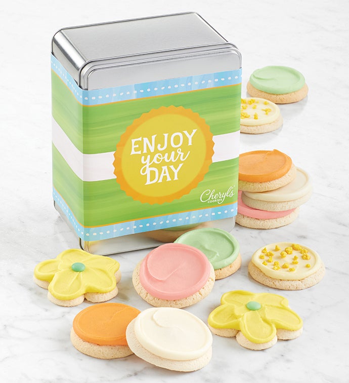 Enjoy Your Day Gift Tin - Frosted Assortment